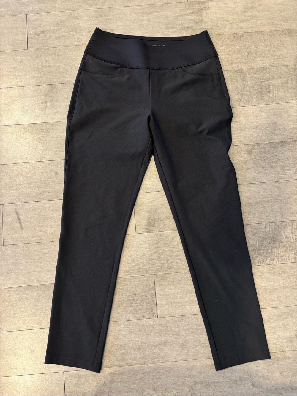 Puma Black Women's Athletic Golf Pants with Tapered Leg - Picture 9 of 11